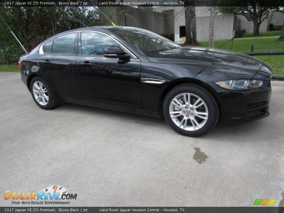 2017 Jaguar XE 25t Premium Ebony Black / Jet Photo #1