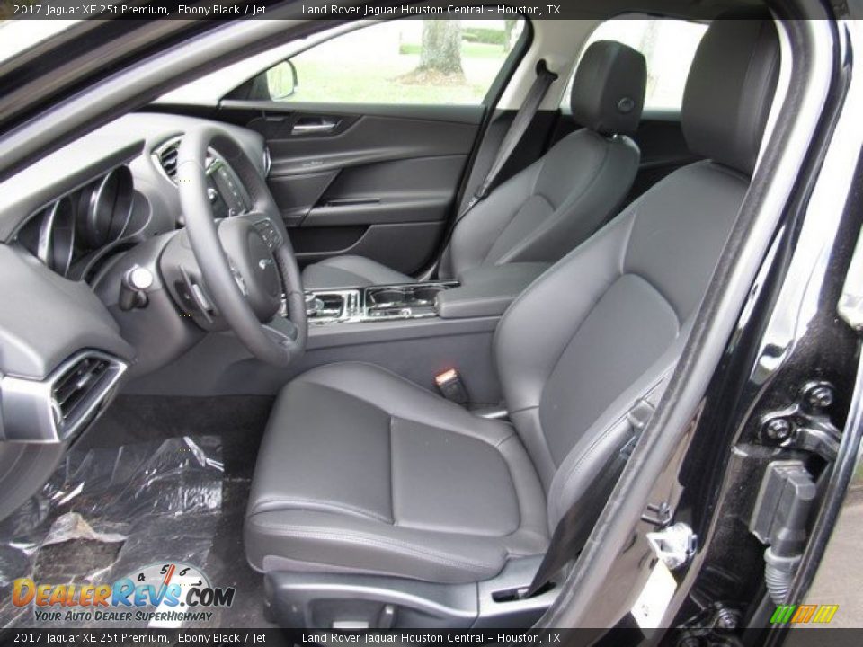 2017 Jaguar XE 25t Premium Ebony Black / Jet Photo #3