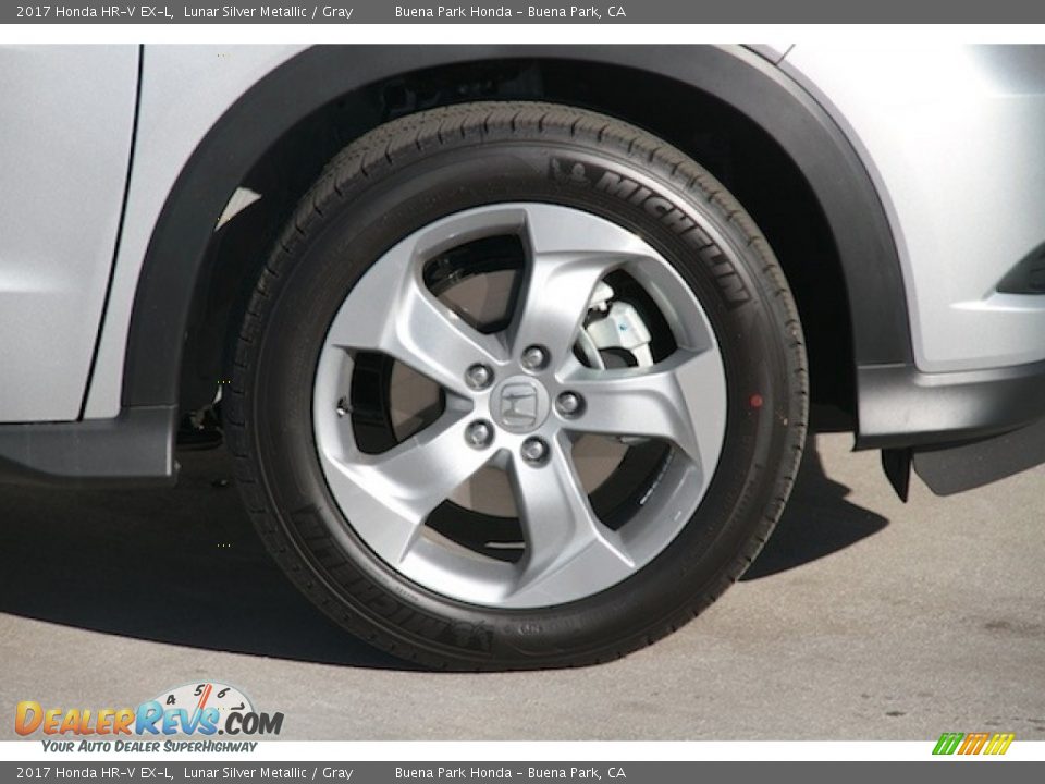 2017 Honda HR-V EX-L Lunar Silver Metallic / Gray Photo #5