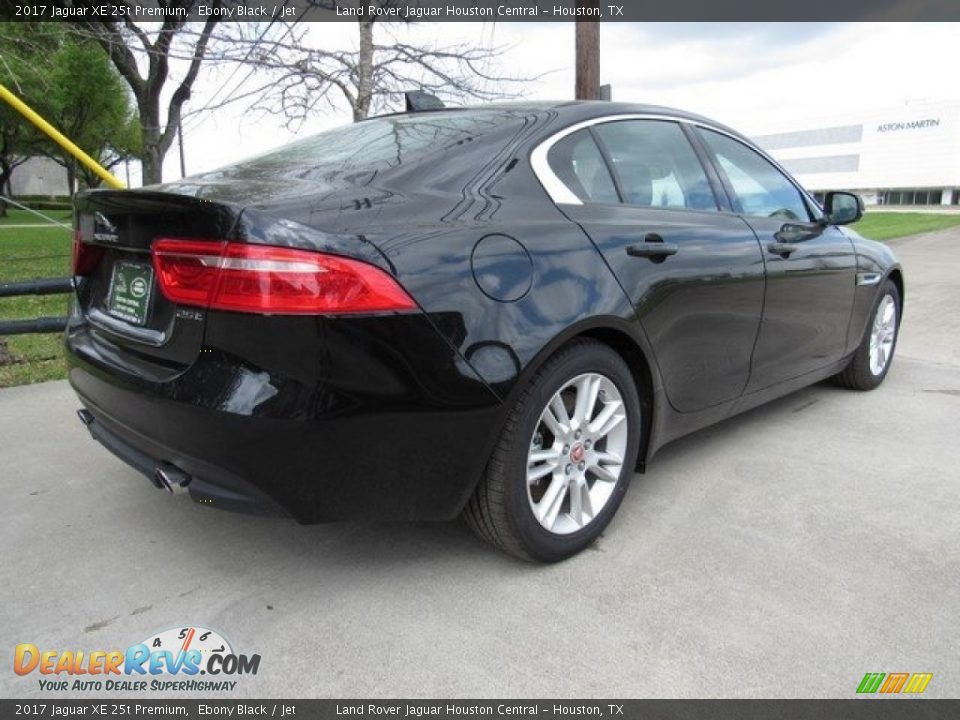 2017 Jaguar XE 25t Premium Ebony Black / Jet Photo #7