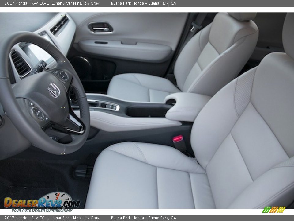 2017 Honda HR-V EX-L Lunar Silver Metallic / Gray Photo #9