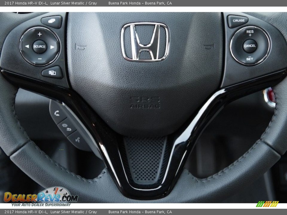 2017 Honda HR-V EX-L Lunar Silver Metallic / Gray Photo #10
