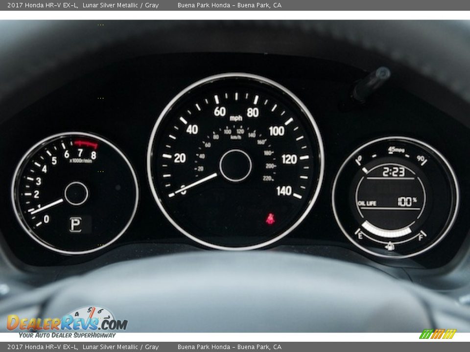 2017 Honda HR-V EX-L Lunar Silver Metallic / Gray Photo #17