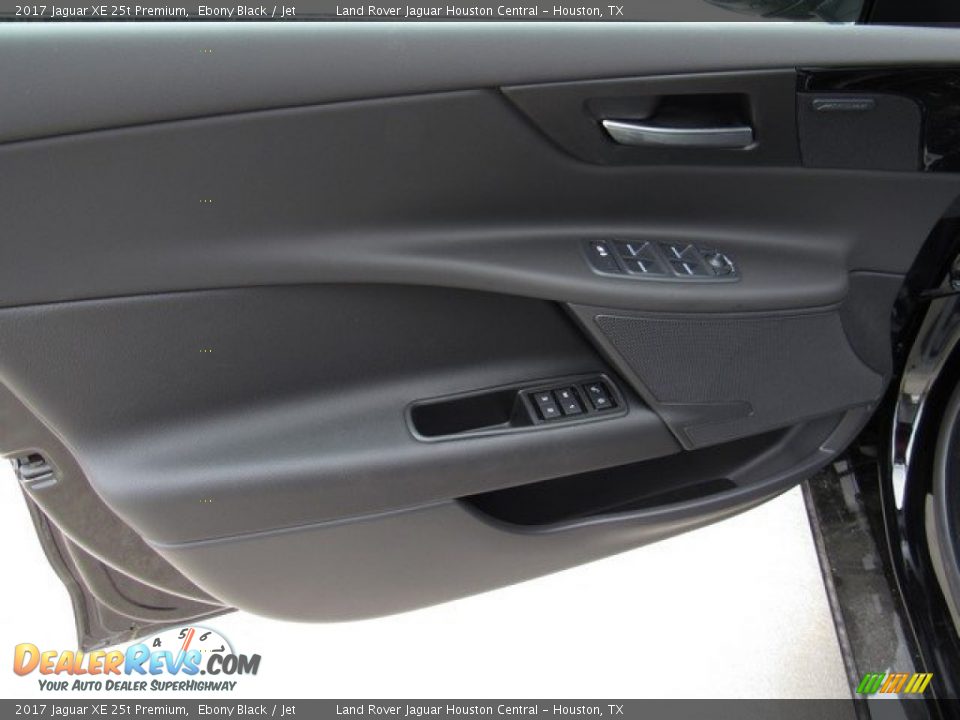 2017 Jaguar XE 25t Premium Ebony Black / Jet Photo #17