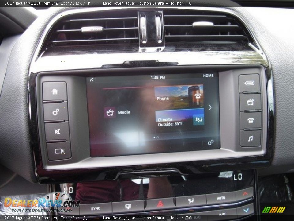 2017 Jaguar XE 25t Premium Ebony Black / Jet Photo #19
