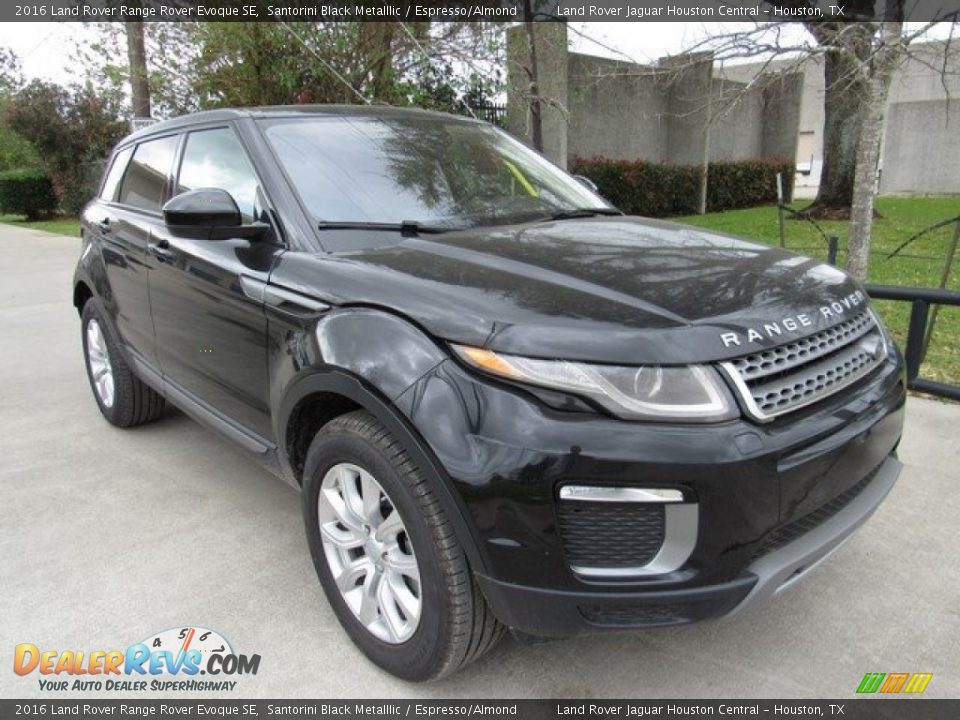 2016 Land Rover Range Rover Evoque SE Santorini Black Metalllic / Espresso/Almond Photo #2