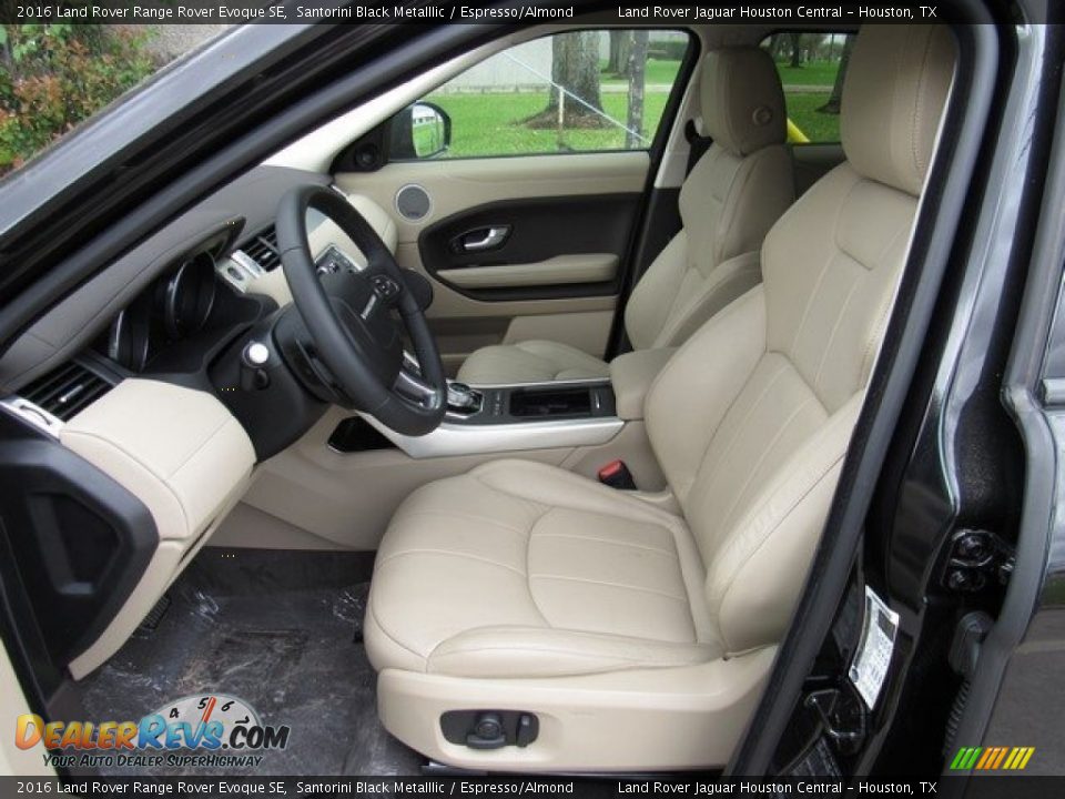 2016 Land Rover Range Rover Evoque SE Santorini Black Metalllic / Espresso/Almond Photo #3