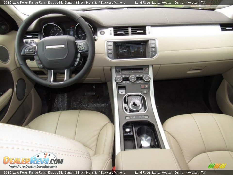 2016 Land Rover Range Rover Evoque SE Santorini Black Metalllic / Espresso/Almond Photo #4