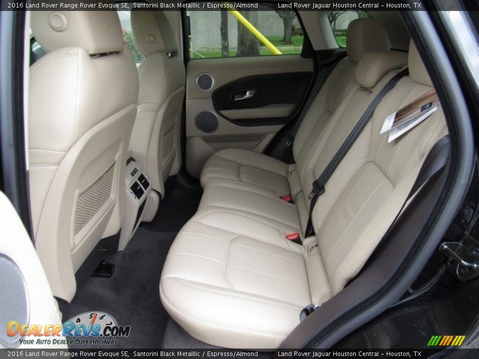 2016 Land Rover Range Rover Evoque SE Santorini Black Metalllic / Espresso/Almond Photo #5