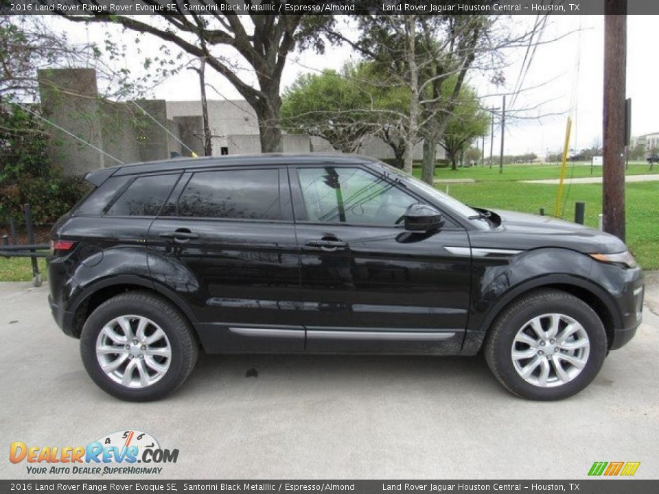 2016 Land Rover Range Rover Evoque SE Santorini Black Metalllic / Espresso/Almond Photo #6