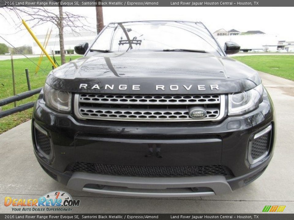 2016 Land Rover Range Rover Evoque SE Santorini Black Metalllic / Espresso/Almond Photo #9
