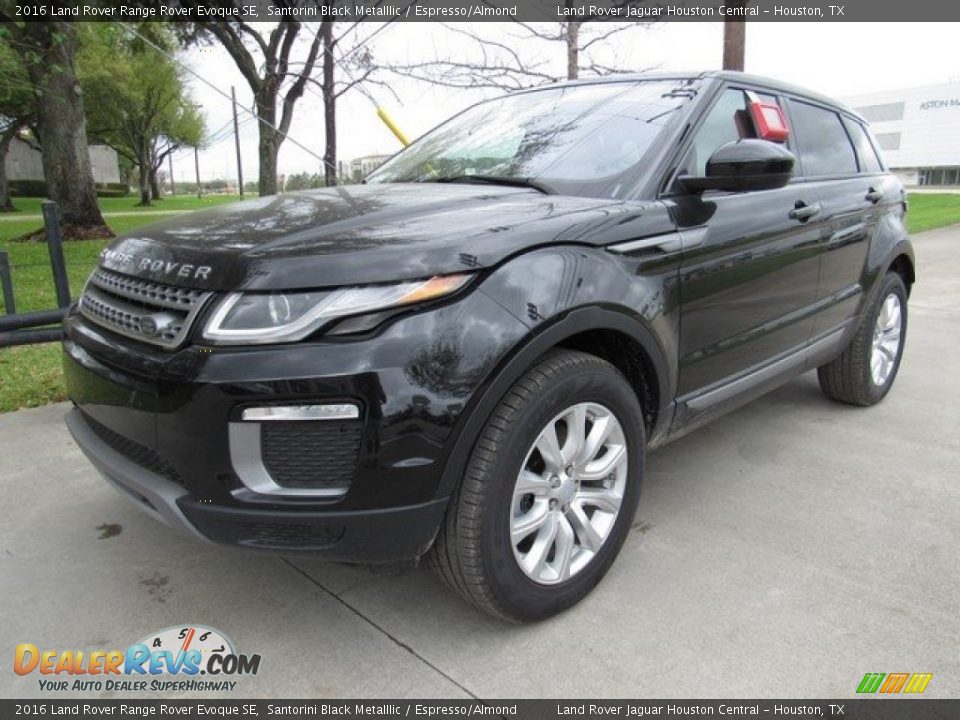 2016 Land Rover Range Rover Evoque SE Santorini Black Metalllic / Espresso/Almond Photo #10
