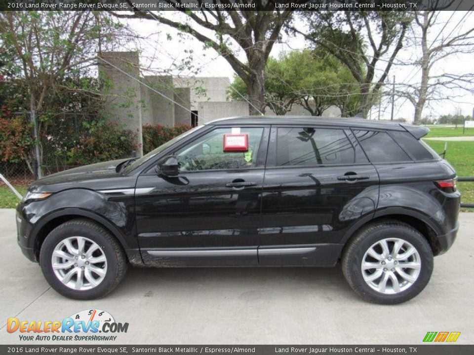 2016 Land Rover Range Rover Evoque SE Santorini Black Metalllic / Espresso/Almond Photo #11