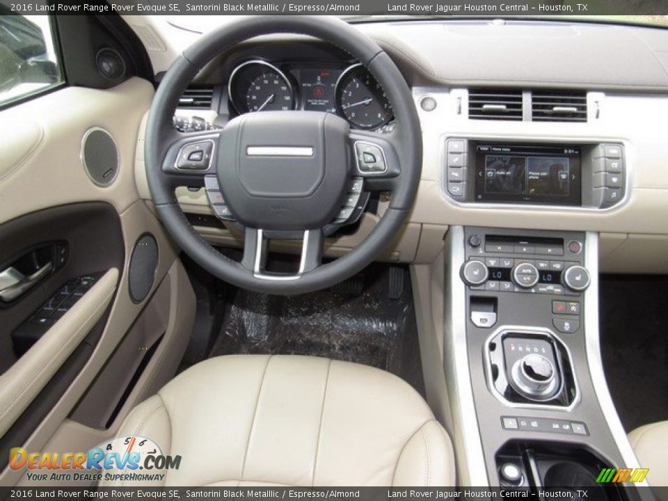 2016 Land Rover Range Rover Evoque SE Santorini Black Metalllic / Espresso/Almond Photo #13