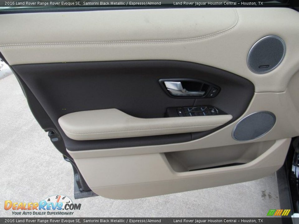 2016 Land Rover Range Rover Evoque SE Santorini Black Metalllic / Espresso/Almond Photo #18