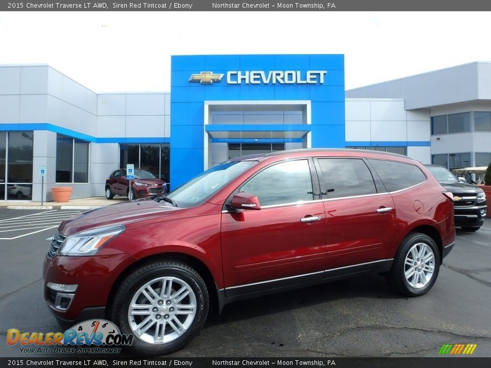 2015 Chevrolet Traverse LT AWD Siren Red Tintcoat / Ebony Photo #1
