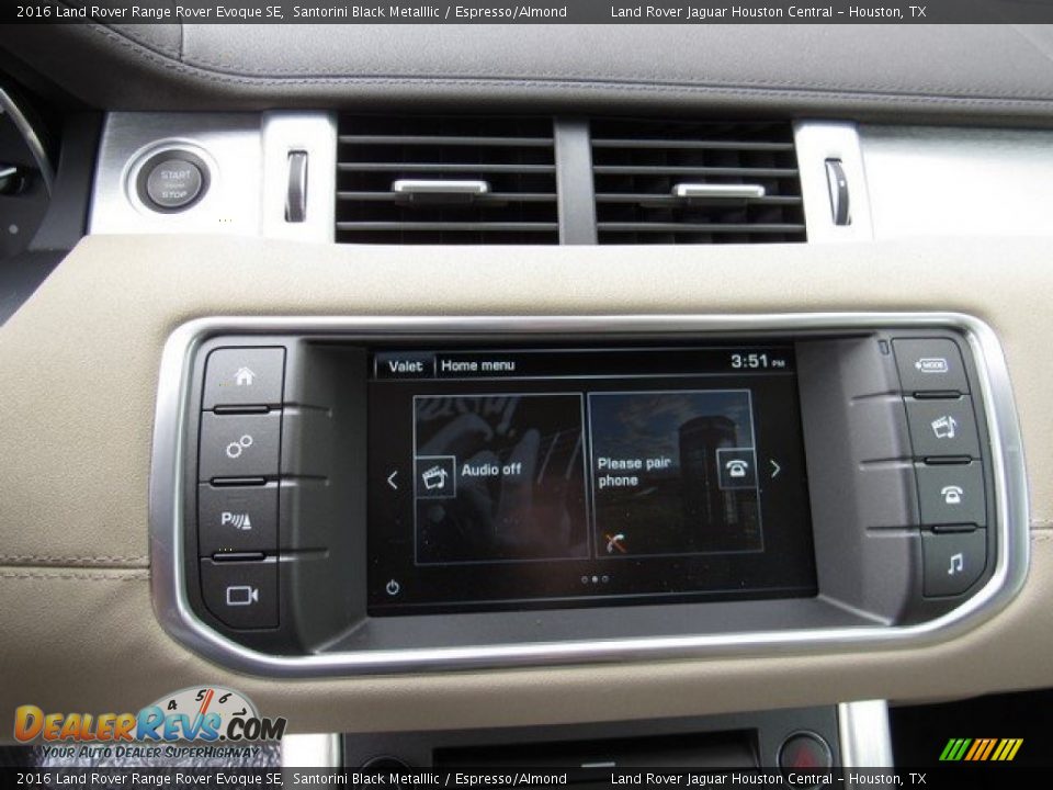 2016 Land Rover Range Rover Evoque SE Santorini Black Metalllic / Espresso/Almond Photo #20