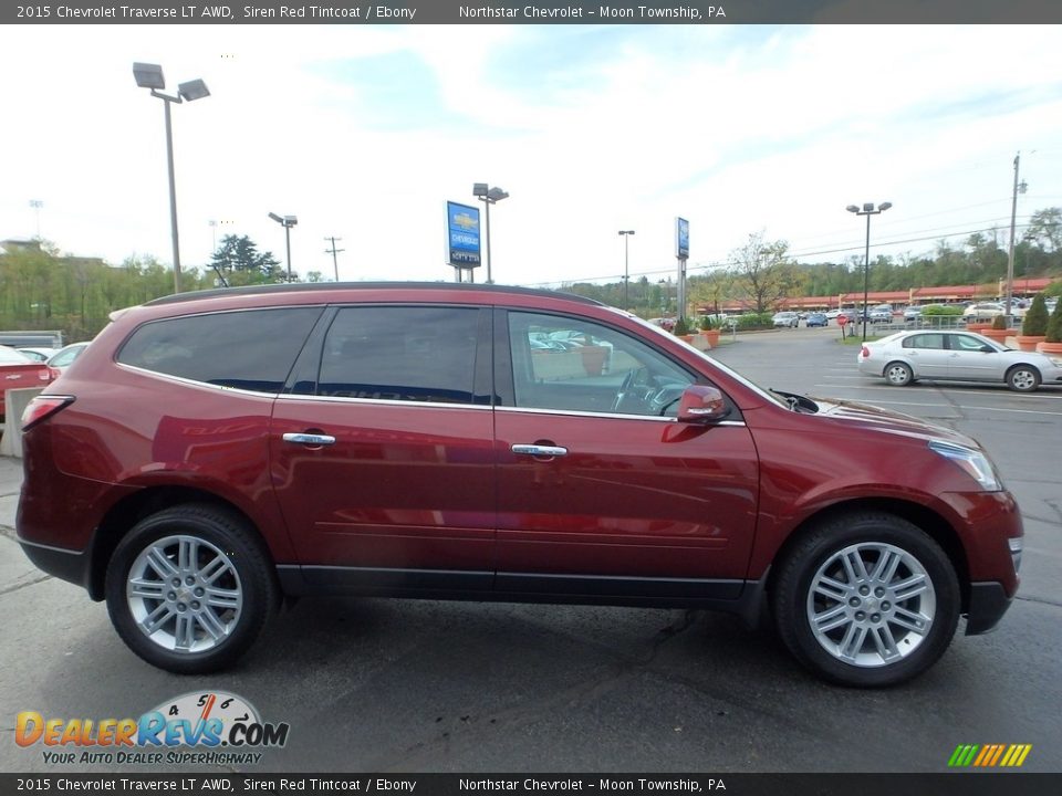 2015 Chevrolet Traverse LT AWD Siren Red Tintcoat / Ebony Photo #10