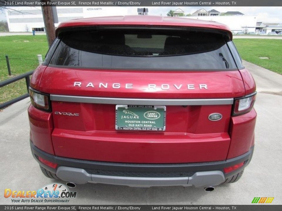 2016 Land Rover Range Rover Evoque SE Firenze Red Metalllic / Ebony/Ebony Photo #8