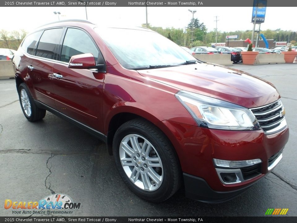 2015 Chevrolet Traverse LT AWD Siren Red Tintcoat / Ebony Photo #11