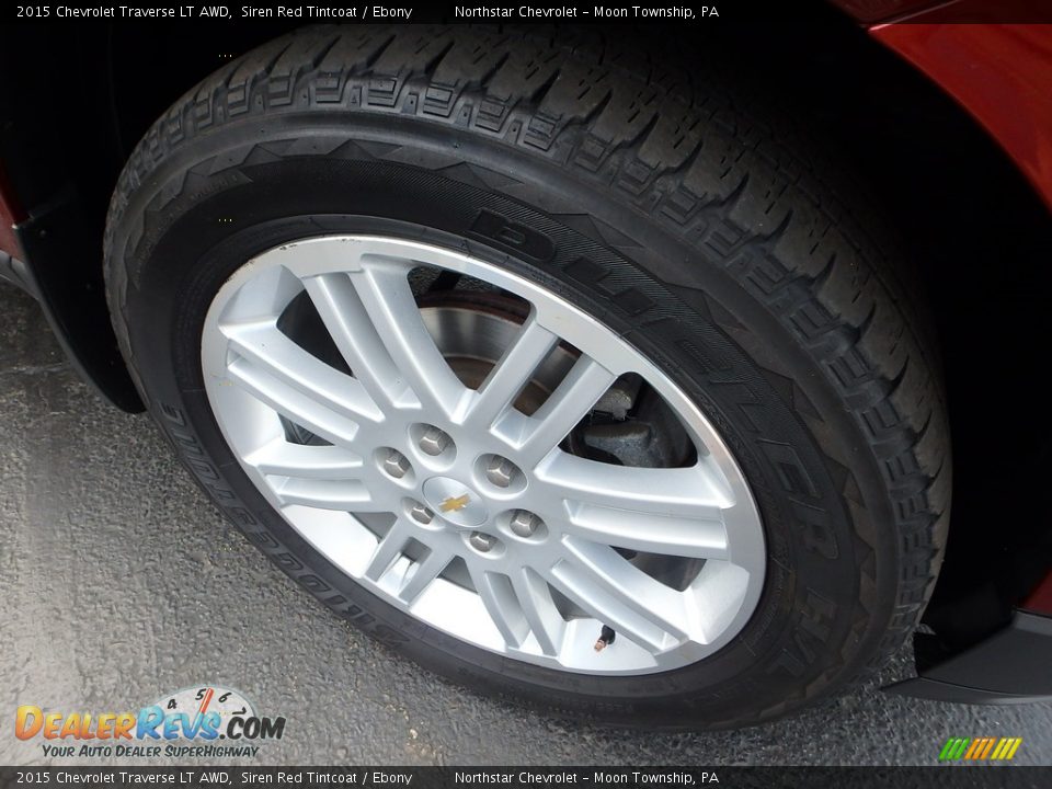 2015 Chevrolet Traverse LT AWD Siren Red Tintcoat / Ebony Photo #14