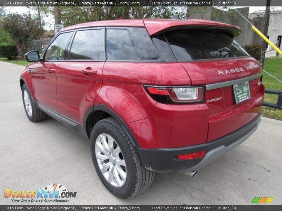 2016 Land Rover Range Rover Evoque SE Firenze Red Metalllic / Ebony/Ebony Photo #12