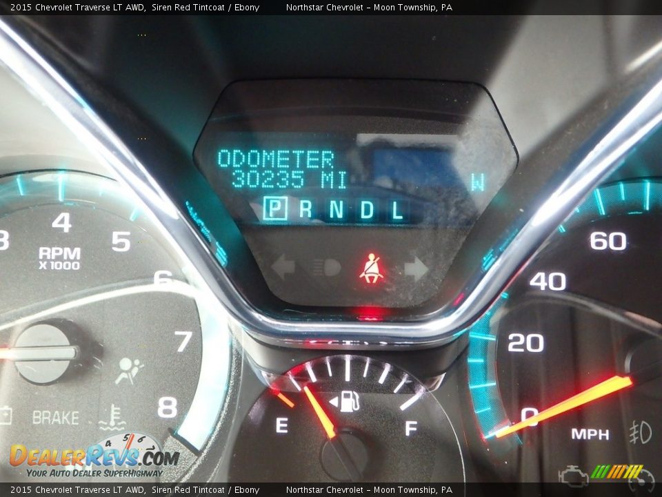 2015 Chevrolet Traverse LT AWD Siren Red Tintcoat / Ebony Photo #29