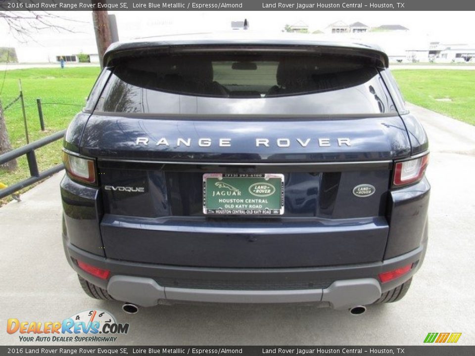 2016 Land Rover Range Rover Evoque SE Loire Blue Metalllic / Espresso/Almond Photo #8
