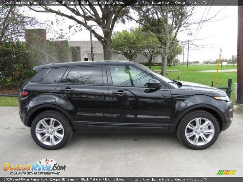 2016 Land Rover Range Rover Evoque SE Santorini Black Metalllic / Ebony/Ebony Photo #6