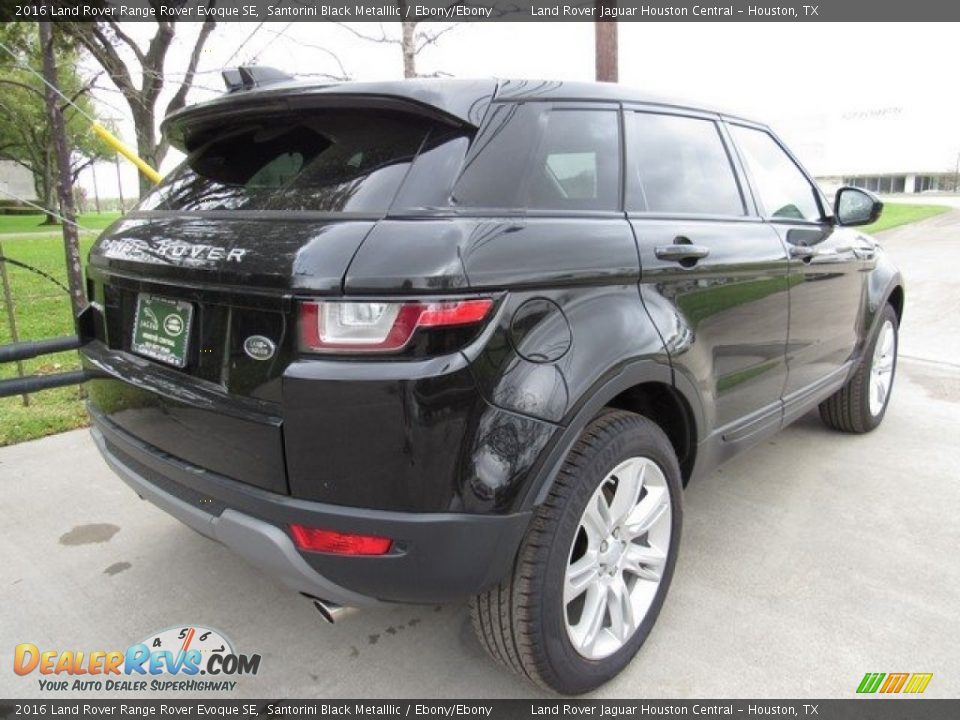 2016 Land Rover Range Rover Evoque SE Santorini Black Metalllic / Ebony/Ebony Photo #7