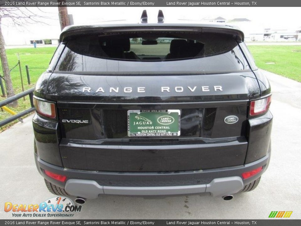 2016 Land Rover Range Rover Evoque SE Santorini Black Metalllic / Ebony/Ebony Photo #8