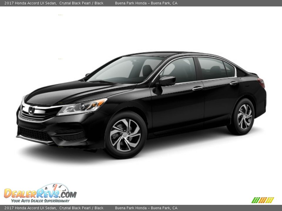 2017 Honda Accord LX Sedan Crystal Black Pearl / Black Photo #17