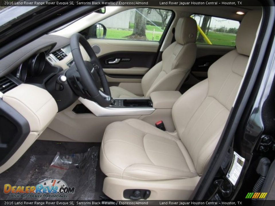 2016 Land Rover Range Rover Evoque SE Santorini Black Metalllic / Espresso/Almond Photo #3