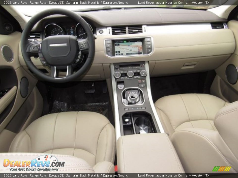 2016 Land Rover Range Rover Evoque SE Santorini Black Metalllic / Espresso/Almond Photo #4