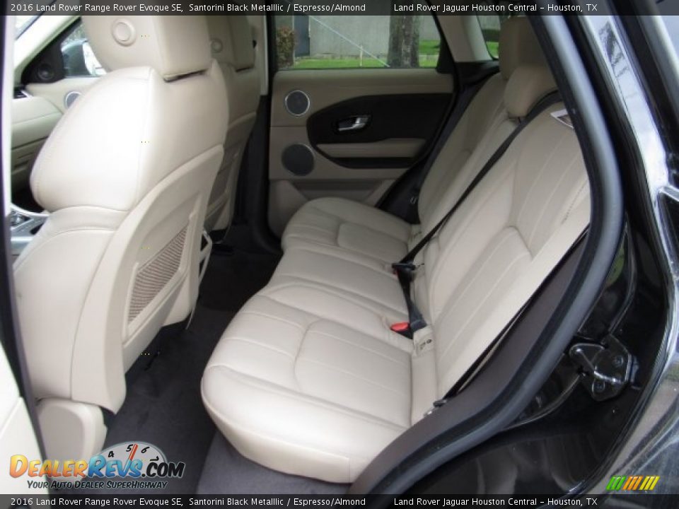 2016 Land Rover Range Rover Evoque SE Santorini Black Metalllic / Espresso/Almond Photo #5
