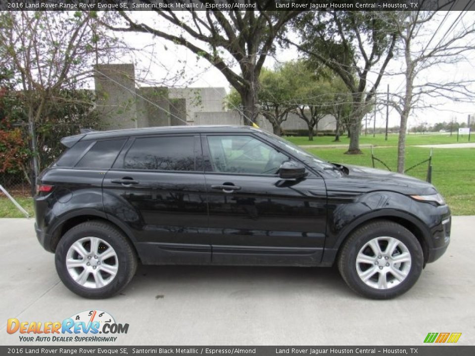 2016 Land Rover Range Rover Evoque SE Santorini Black Metalllic / Espresso/Almond Photo #6