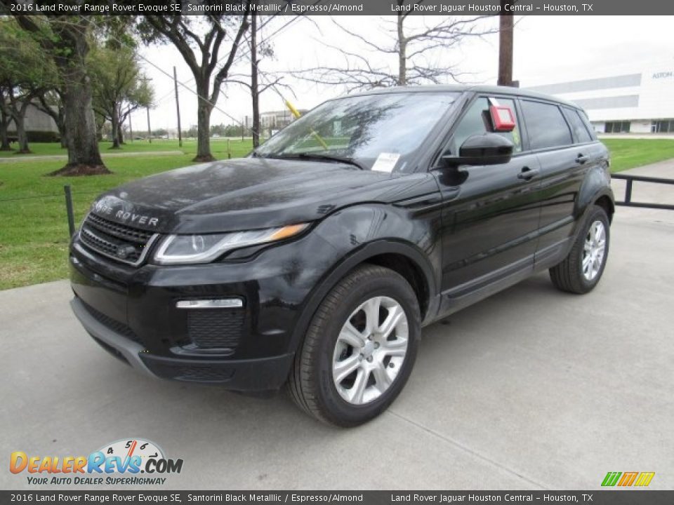 2016 Land Rover Range Rover Evoque SE Santorini Black Metalllic / Espresso/Almond Photo #10