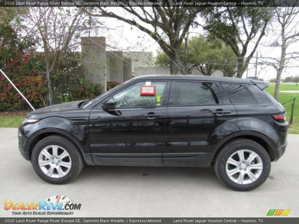 2016 Land Rover Range Rover Evoque SE Santorini Black Metalllic / Espresso/Almond Photo #11
