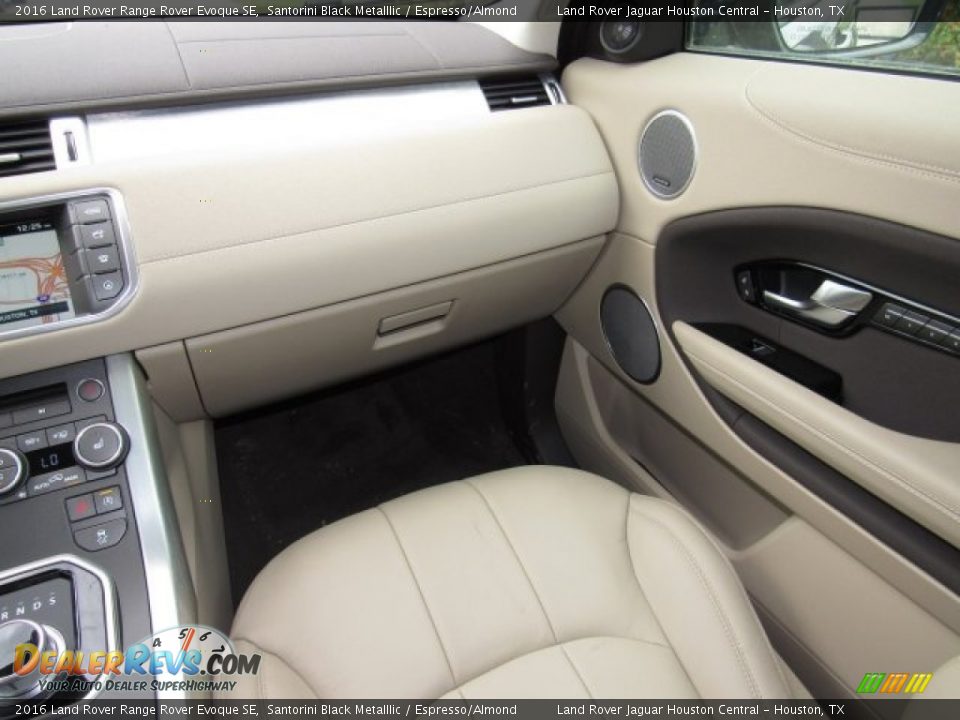 2016 Land Rover Range Rover Evoque SE Santorini Black Metalllic / Espresso/Almond Photo #14