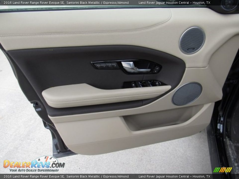 2016 Land Rover Range Rover Evoque SE Santorini Black Metalllic / Espresso/Almond Photo #18