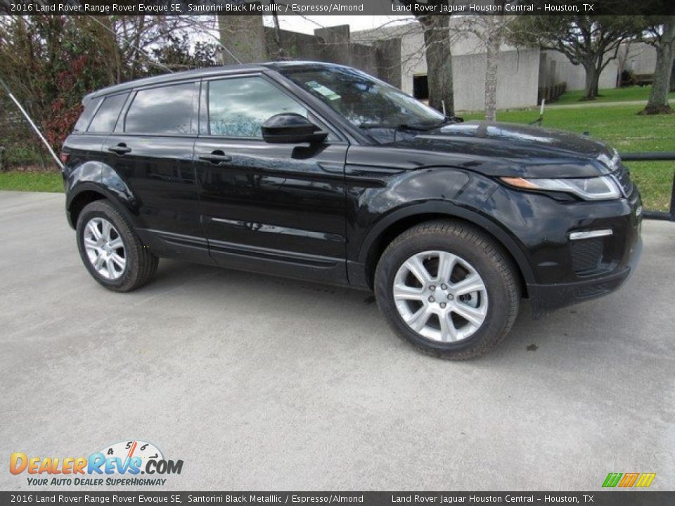 2016 Land Rover Range Rover Evoque SE Santorini Black Metalllic / Espresso/Almond Photo #1