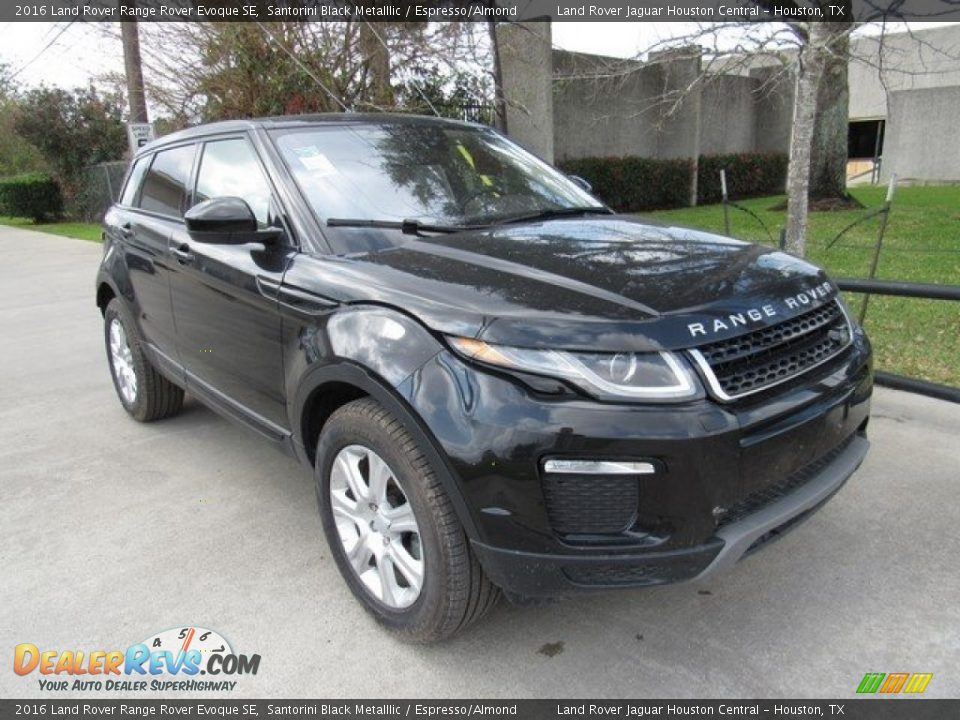 2016 Land Rover Range Rover Evoque SE Santorini Black Metalllic / Espresso/Almond Photo #2