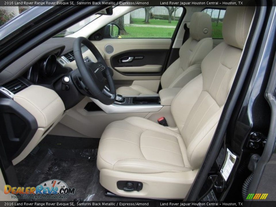 2016 Land Rover Range Rover Evoque SE Santorini Black Metalllic / Espresso/Almond Photo #3