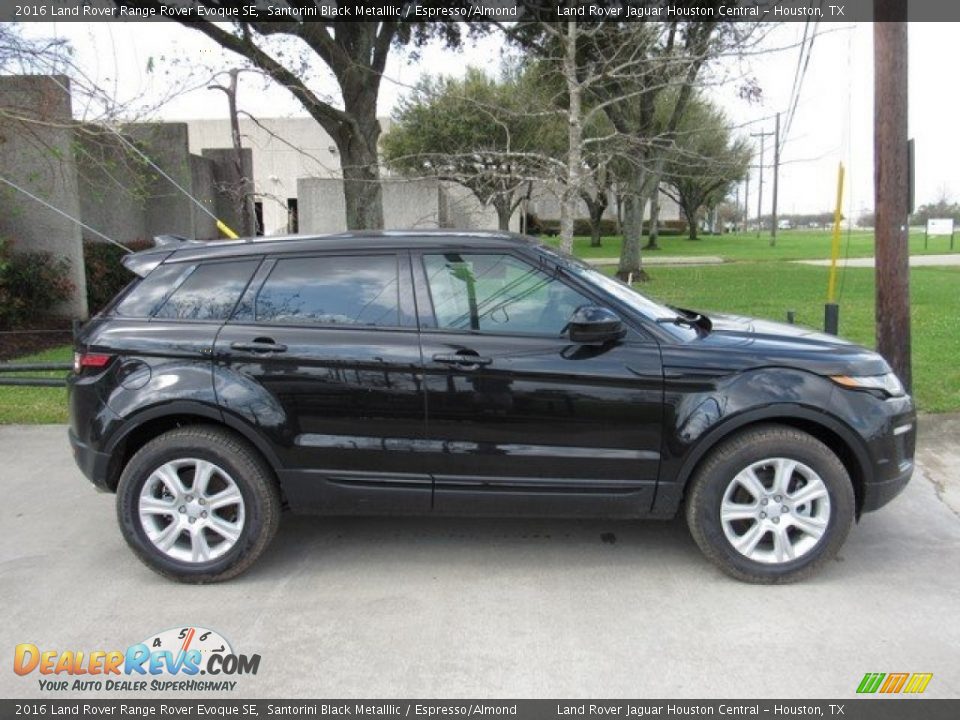 2016 Land Rover Range Rover Evoque SE Santorini Black Metalllic / Espresso/Almond Photo #6