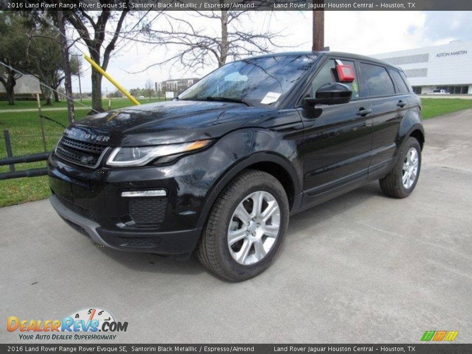 2016 Land Rover Range Rover Evoque SE Santorini Black Metalllic / Espresso/Almond Photo #10