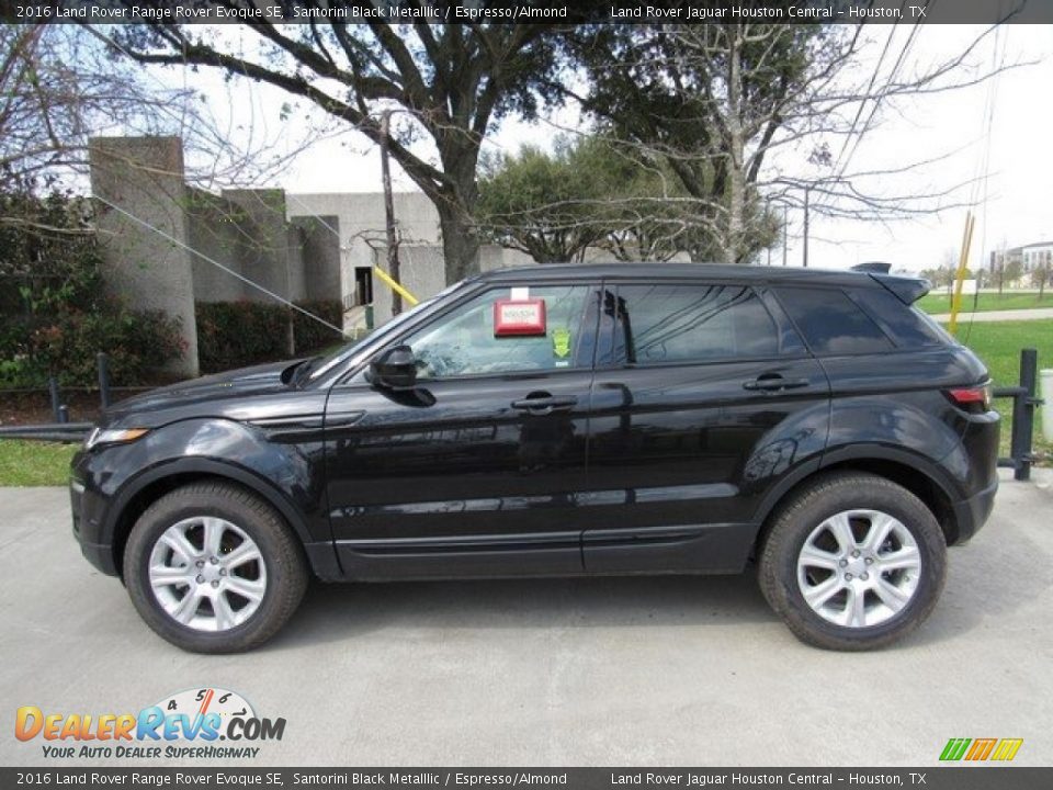 2016 Land Rover Range Rover Evoque SE Santorini Black Metalllic / Espresso/Almond Photo #11