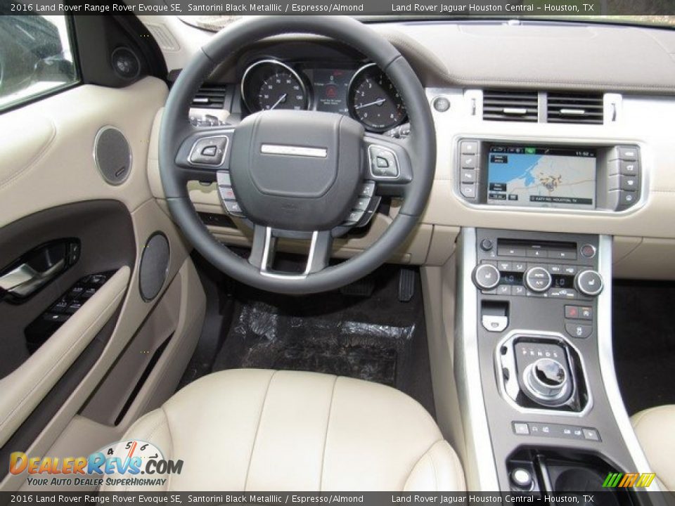 2016 Land Rover Range Rover Evoque SE Santorini Black Metalllic / Espresso/Almond Photo #13