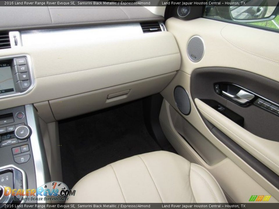 2016 Land Rover Range Rover Evoque SE Santorini Black Metalllic / Espresso/Almond Photo #14