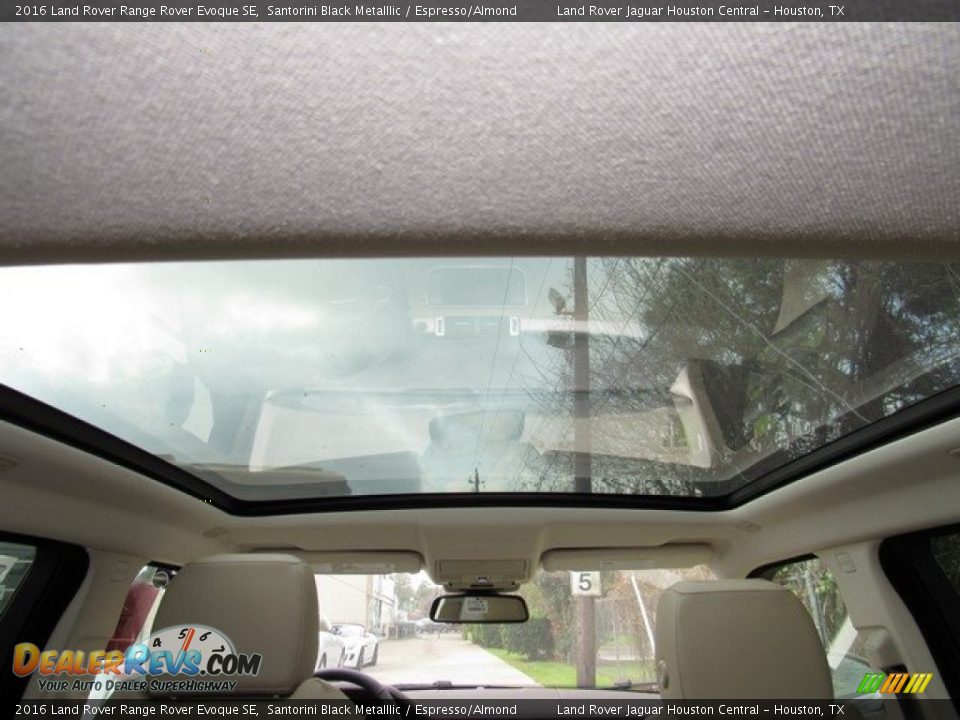 2016 Land Rover Range Rover Evoque SE Santorini Black Metalllic / Espresso/Almond Photo #17