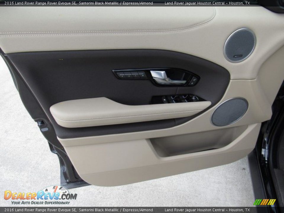 2016 Land Rover Range Rover Evoque SE Santorini Black Metalllic / Espresso/Almond Photo #18